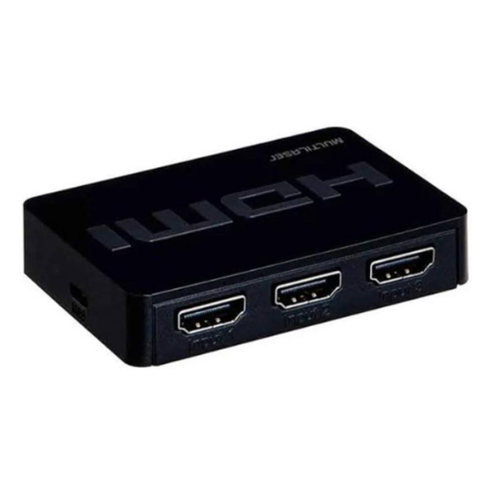 Switch Multilaser HDMI 3 Entradas para 1 Saída Full HD com Controle Remoto WI290