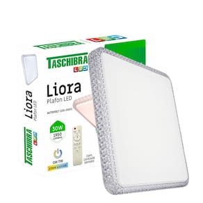 Plafon Led Quadrado Sobrepor Liora 30W Com Controle Remoto