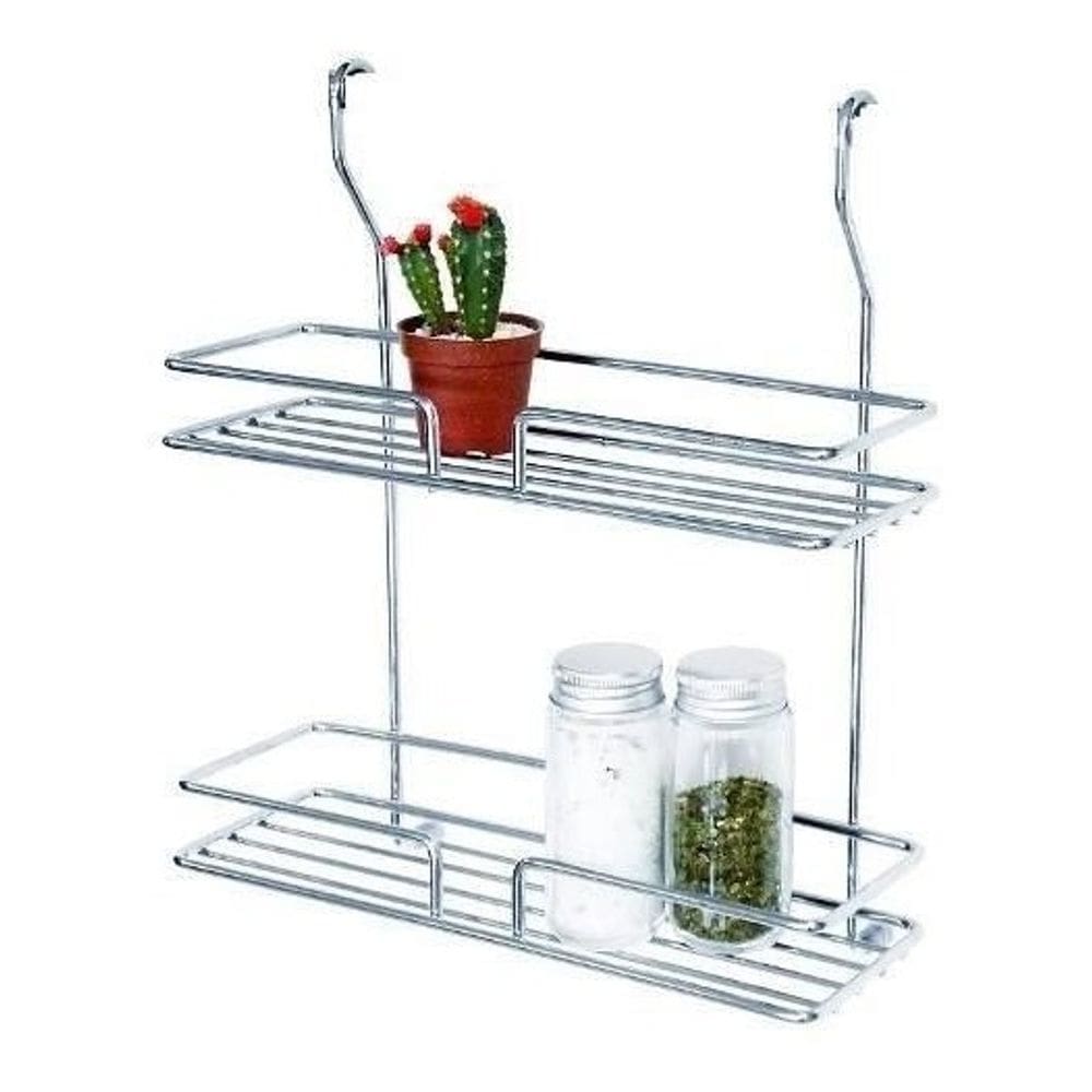Porta Utensílios Temperos Duplo Inox Jomer Cód. 3102