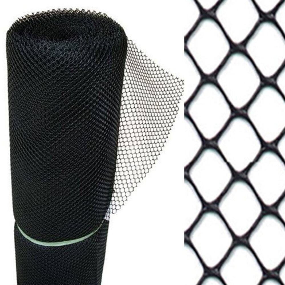 Tela Plástica 1m x 50m - Malha 13mm - Resistente Químicos