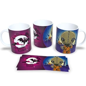 Terror na Xícara Caneca de Porcelana Personalizada Para Quem Não Tem Medo