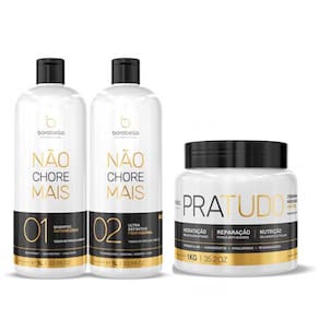 Kit Progres. Not Cry More e Hidratação Pratudo Borabella
