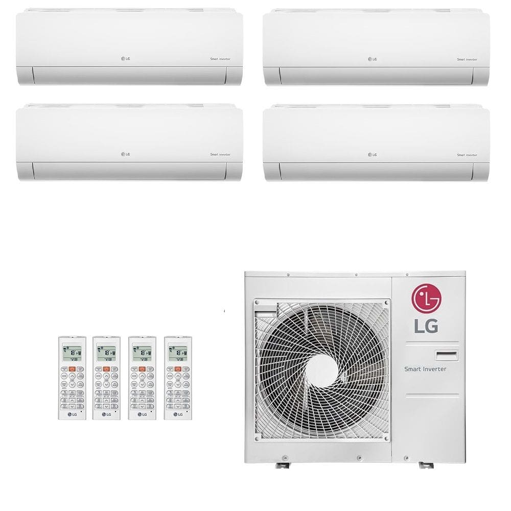 Ar-Condicionado Multi Split Inverter LG 48.000 (2x Evap HW 7.000 + 2x Evap HW 18.000) Quente/Frio 220V