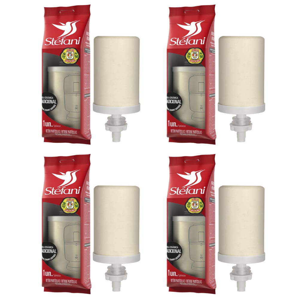 Kit 4 Velas Para Filtro Barro Tradicional Stéfani São João