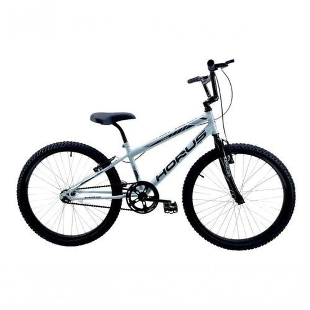 Bicicleta Aro 24 Masculina Sem Marcha - Horus Branco