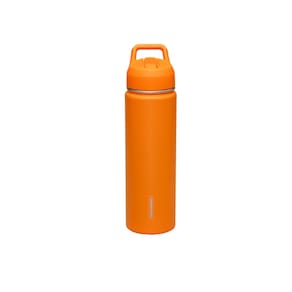 Garrafa Térmica Tramontina com Canudo 650 ml Laranja