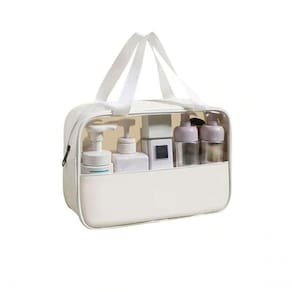 Bolsa Mala Necessaire Feminina Multiuso Impermeável branco
