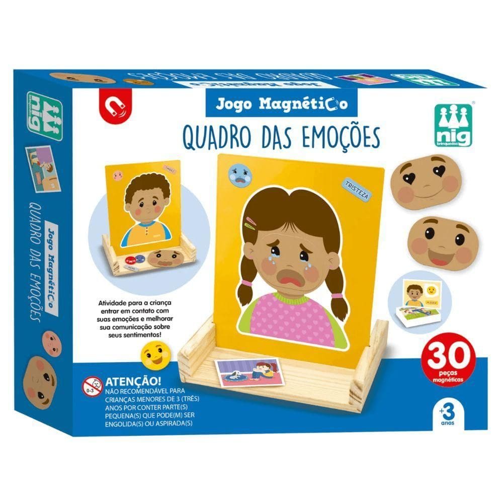 Jogo Magnético - Quadro Das Emoções - Nig Brinquedos
