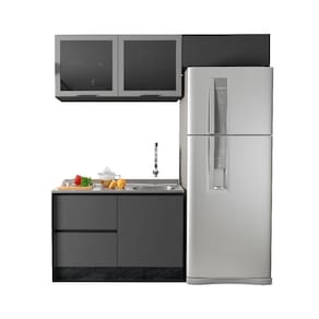 Cozinha Modulada Etna 3 Peças para Pia 4 Portas Poliman Móveis