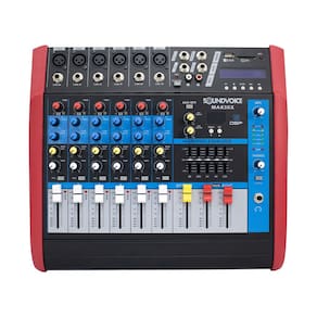 Mesa De Som 6 Canais Amplificada Soundvoice MA630x Bluetooth