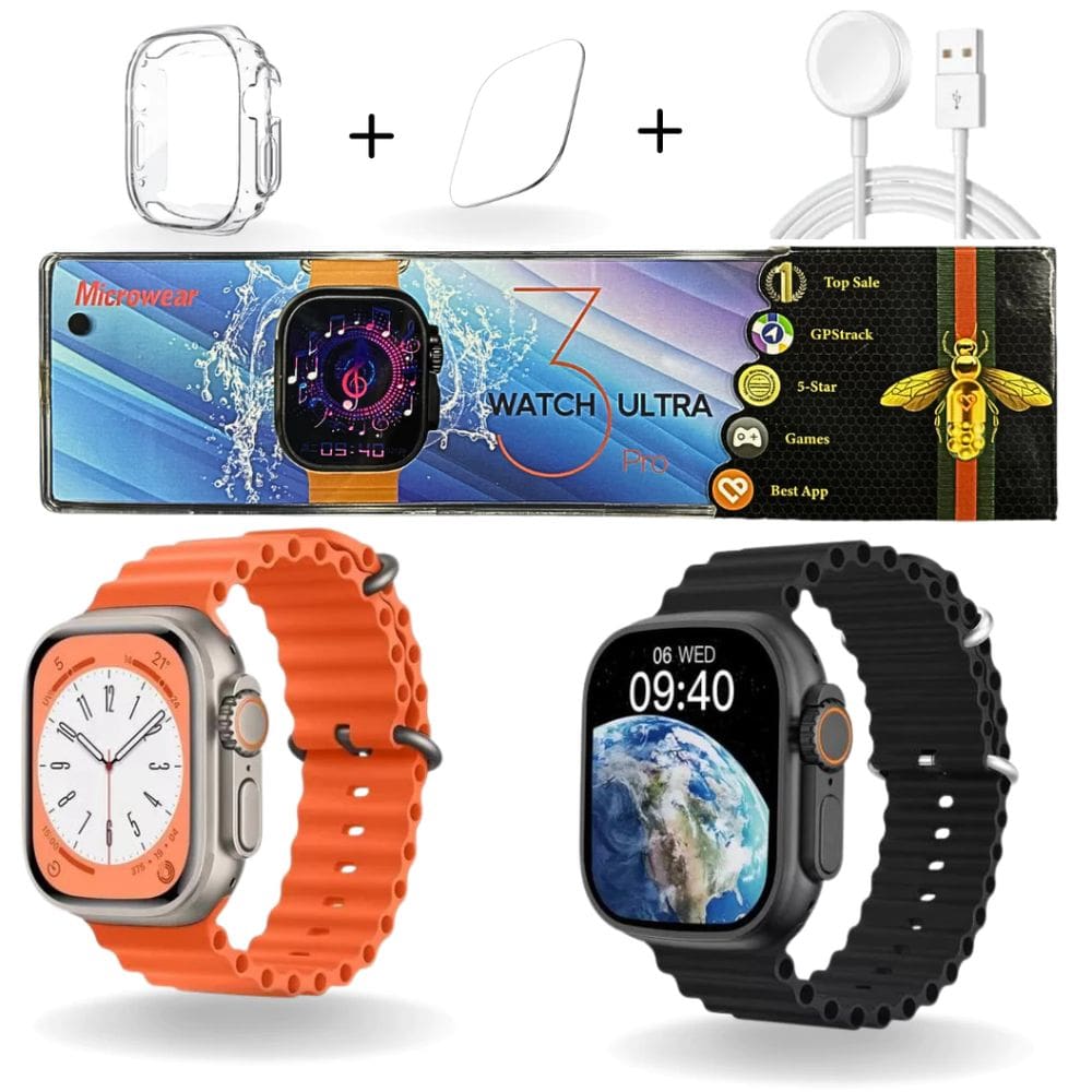 Smartwatch Ultra 3 PRO Lançamento 49mm Série 10 GPS Chat GPT NFC