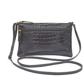 Bolsa Transversal Pequena Feminina em Couro Madamix
