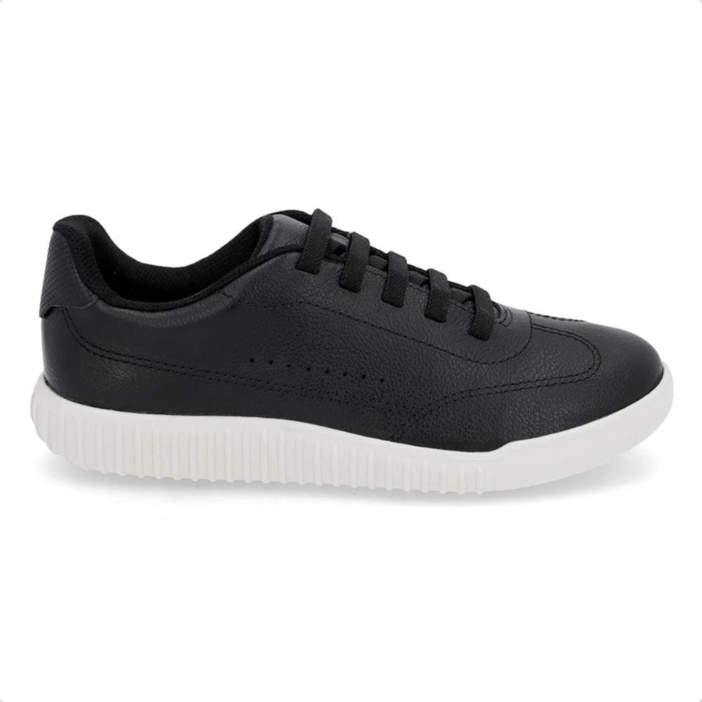 Tênis Usaflex Feminino Couro Cadarço Elástico Casual AN08003
