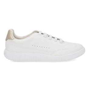 Tênis Usaflex Feminino Couro Cadarço Elástico Casual AN08003