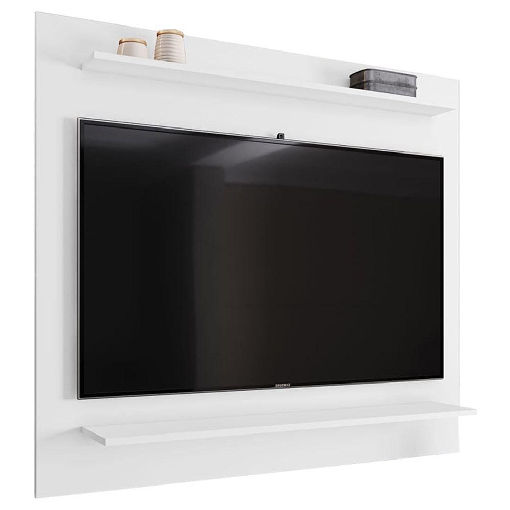 Painel Para Tv Suspenso 50 120cm 2 Prateleiras Versa Z34 Branco - Mpozenato