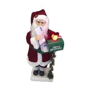 Papai Noel Musical 70Cm Carteiro Som Luz E Movimento Nataluz