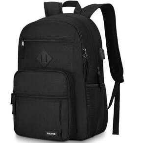 Mochila BIKROD preta para homens e mulheres School 15.6 Notebook