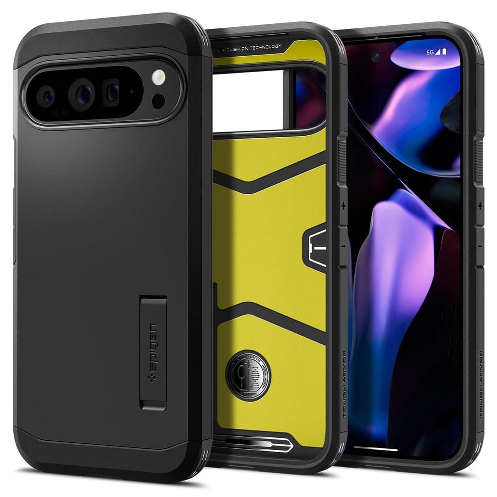 Capa Spigen Tough Armor para Pixel 9 Pro XL (2024) preta