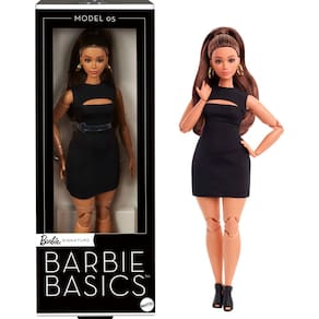 Boneca de colecionador Barbie Basics modelo 05 com cabelo castanho