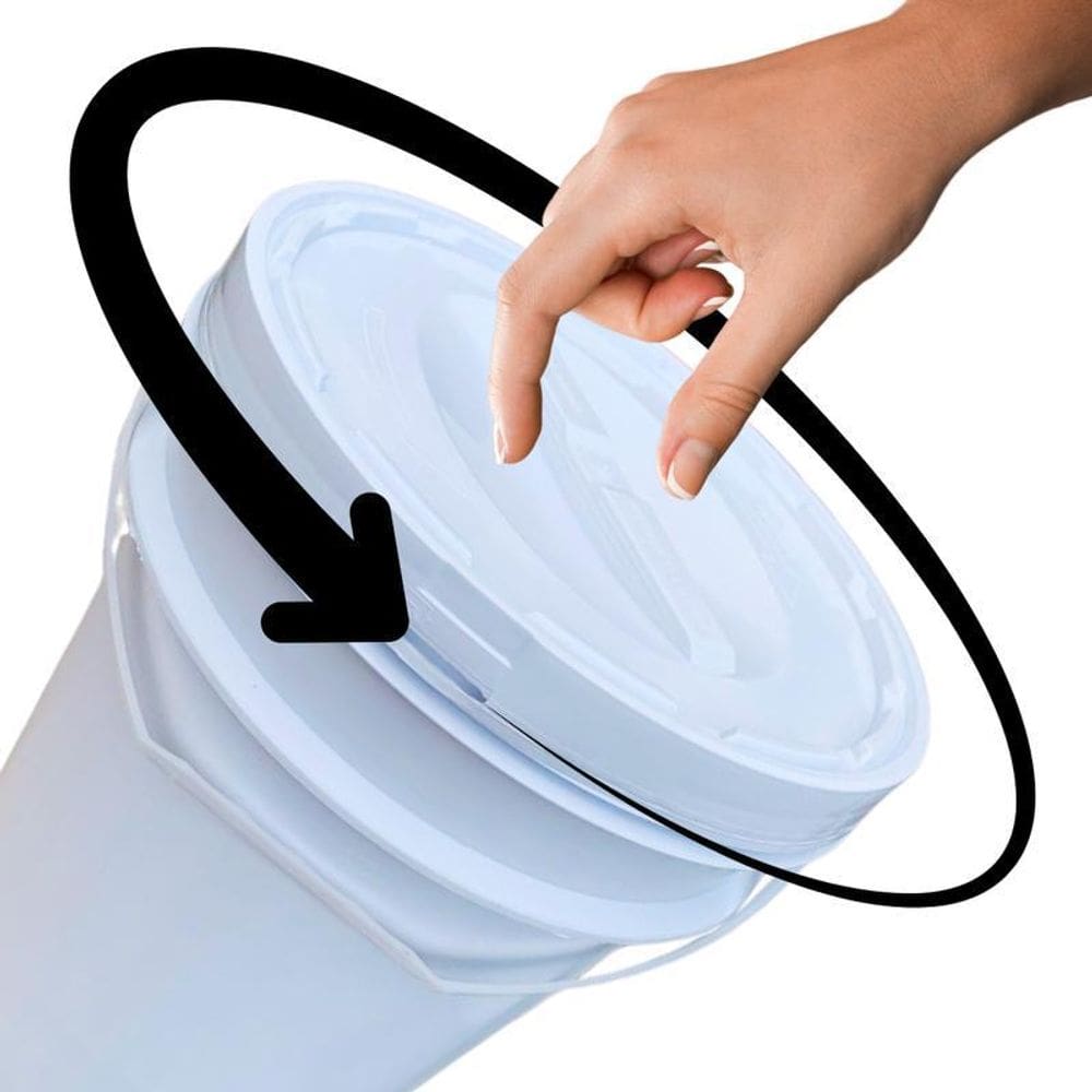 Balde Para Brinquedos 20L Alça Plástica E Tampa Rosca