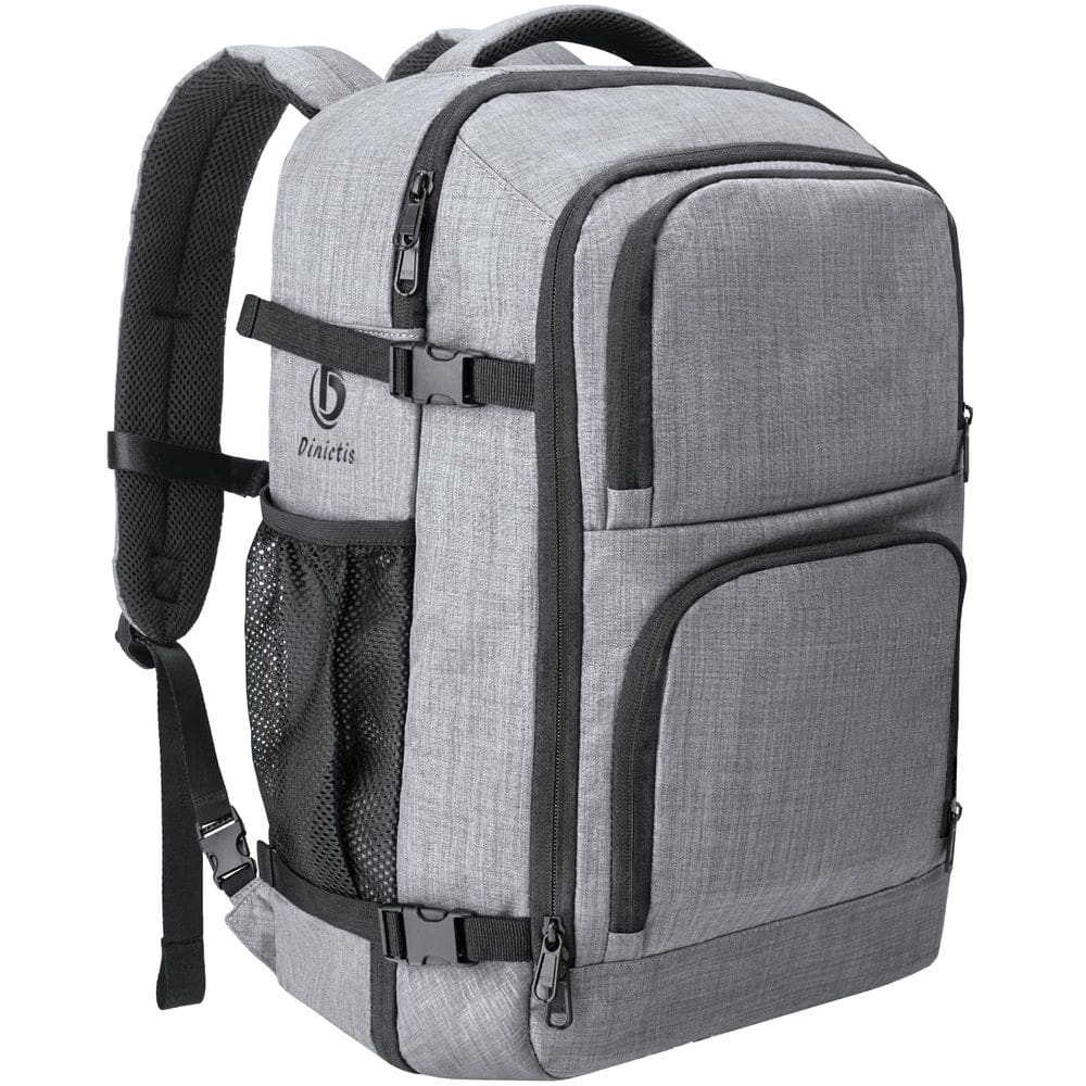 Mochila de viagem Dinictis 40L Carry-on Flight 17" para laptop cinza