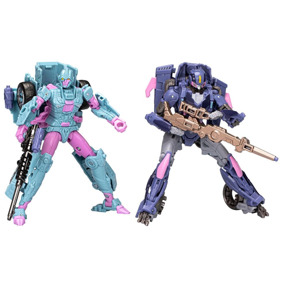 Pacote com 2 bonecos de ação Transformers Legacy Evolution