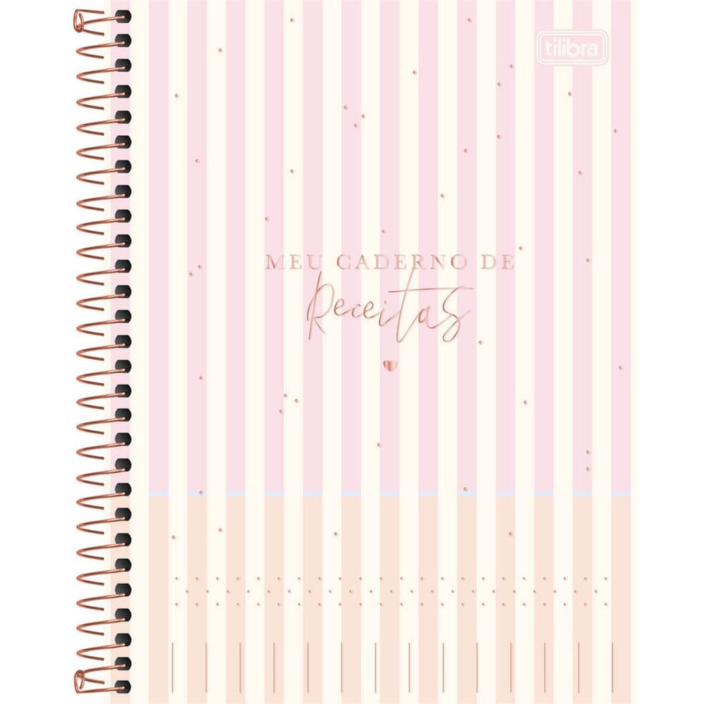 Caderno Espiral de Receitas Colegial Soho 80 Folhas 90g/m² Capa Dura - Tilibra