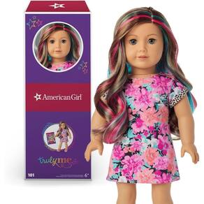 Boneca American Girl Truly Me #101 de 18 polegadas com olhos cinzentos