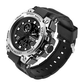 Relógio KXAITO masculino, esportivo ao ar livre, impermeável, militar, LED