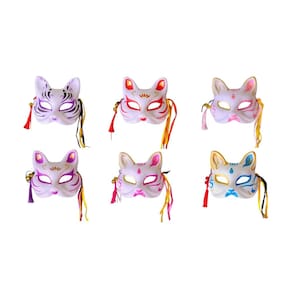 Máscara Raposa Gato Japonesa Anime Cosplay Halloween Festa