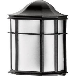 Arandela Externa Preta Lente Fosca Luminária de Parede Linha