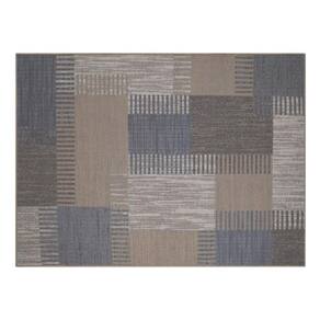 Tapete Sala 200X250Cm Funcional Quadros 03 Creme Cotton