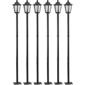 Kit 6 Postes para Jardim 1,71m Alumínio Dital Colonial Luminária Retrô Externa