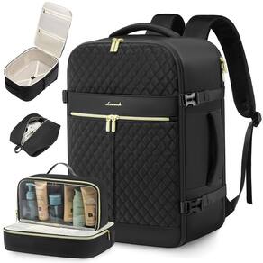 Mochila de viagem LOVEVOOK Carry On 40L para mulheres com laptop de 17"
