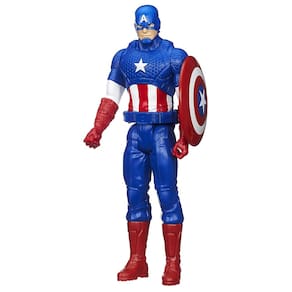 Boneco de ação Marvel Avengers Titan Hero Capitão América 30cm