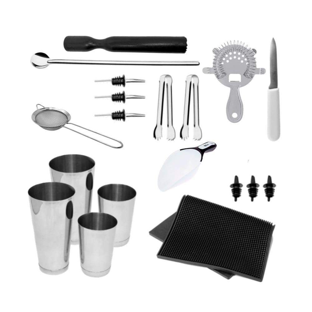 Kit Bar Profissional 3 Bartender 19 Peças