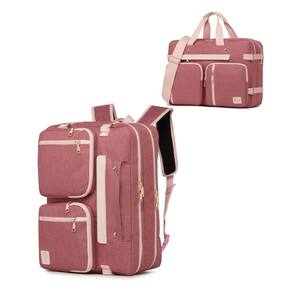 Mochila para laptop seyfocnia conversível 3 em 1 17,3" rosa