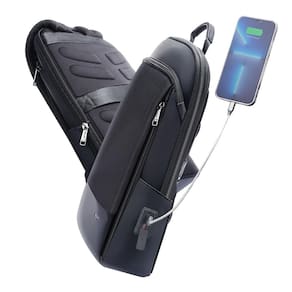 Mochila para laptop BoPai Slim Thin Business 15-15,6" preta