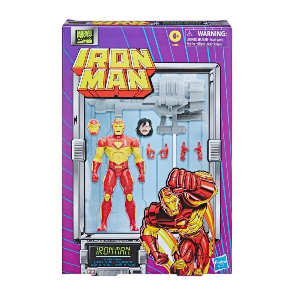 Boneco de ação Hasbro Marvel Legends Series Retro Iron Man