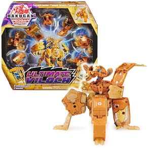 Boneco de ação Bakugan Ultimate Viloch com BakuCores e cartões