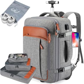 Mochila com rodinhas Lumesner Travel Wheeled 17.3" para laptop 40L
