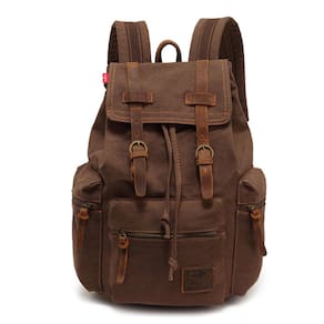 Mochila AUGUR de lona vintage de alta capacidade para viagens