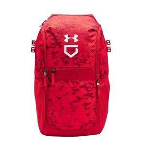 Mochila Under Armour Utility Baseball unissex para adultos vermelha/branca