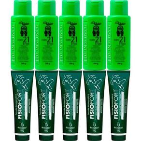 Revenda 5 Pomada Massageadora Fisiofort 5 Gel Detonador 100G