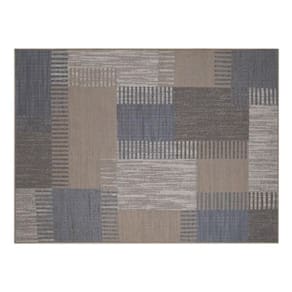 Tapete Sala 200X250Cm Funcional Quadros 03 Creme Cotton