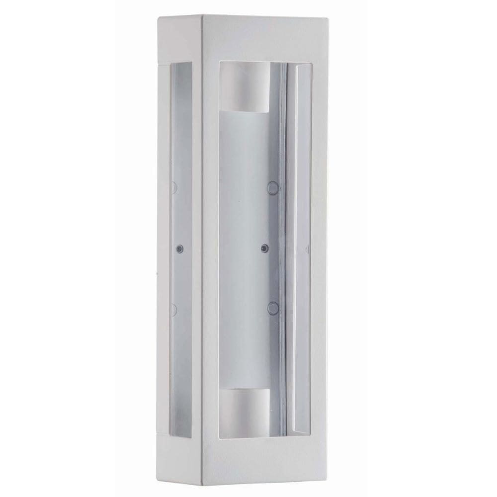 Arandela Branca 13x8x40cm Prime 2 Lâmpadas E27 Dital Bivolt Versátil