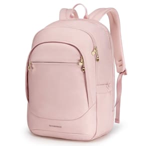 Mochila LIGHT FLIGHT Travel Laptop 17,3" USB rosa feminina