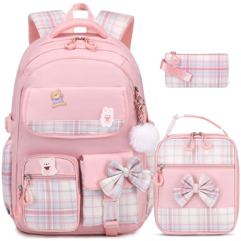 Mochila ACESAK Girls Kindergarten Elementary School rosa