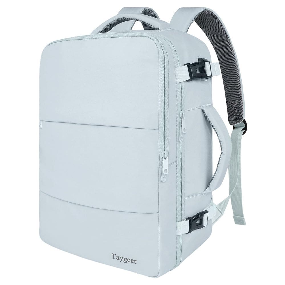 Mochila de viagem Taygeer Carry On 40L para mulheres azul
