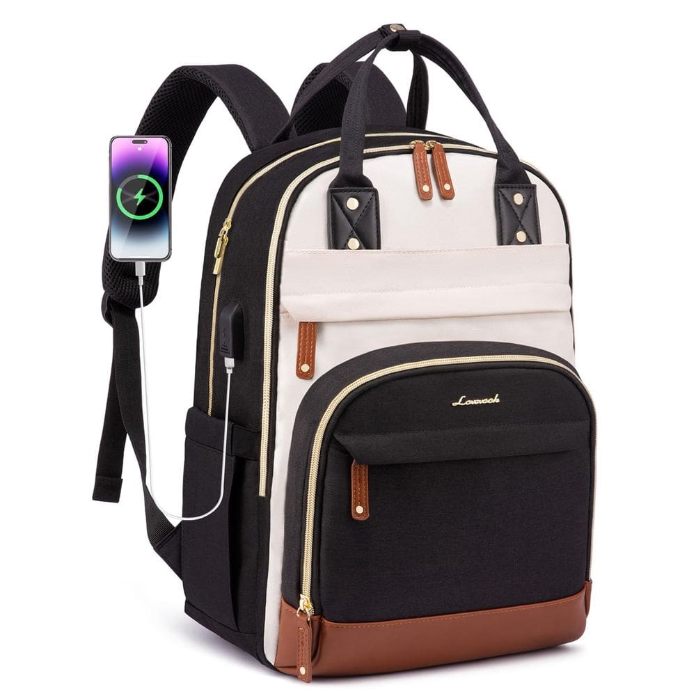 Mochila LOVEVOOK para mulheres serve para laptop de 17 polegadas à prova d`água